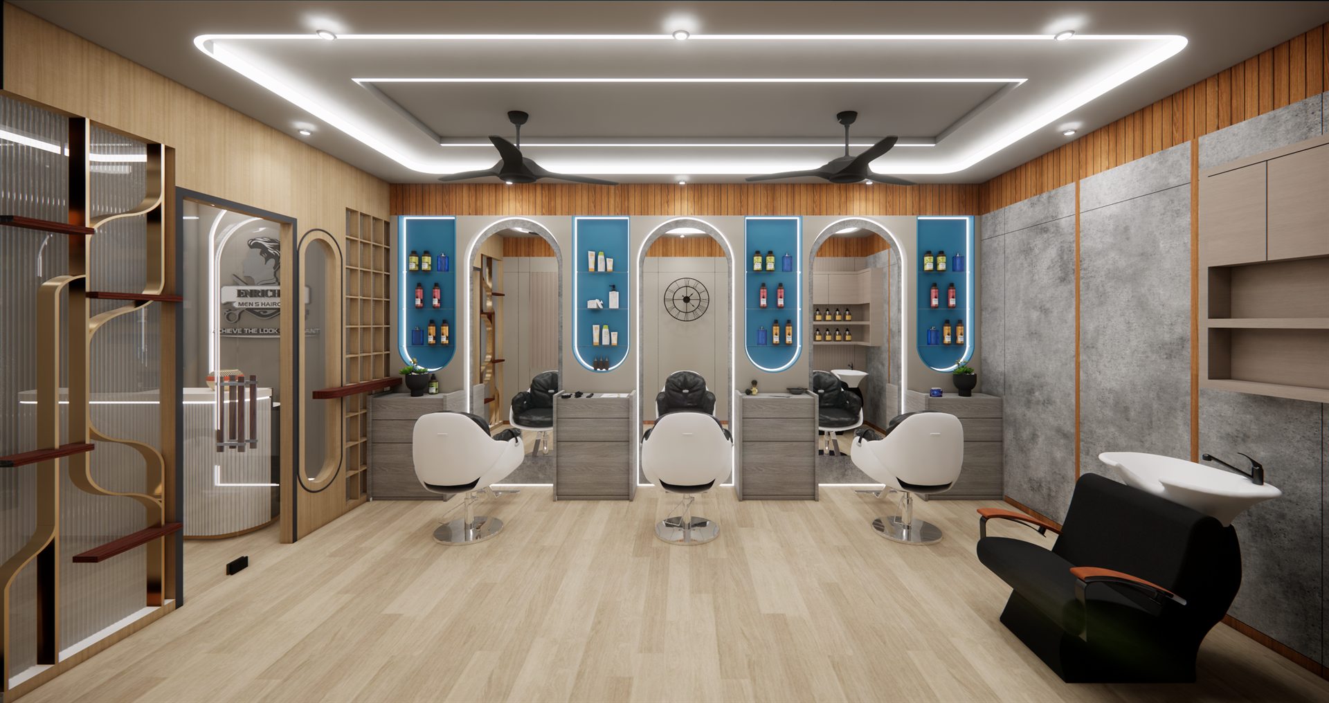 Reception interior visualization
